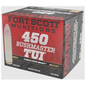 Fort Scott Munitions 450 Bushmaster Rifle Ammo - 250gr | 20rd Box