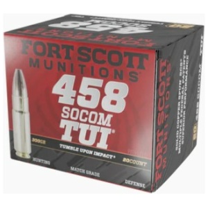 Fort Scott Munitions 458 SOCOM Rifle Ammo - 300gr | 20rd Box