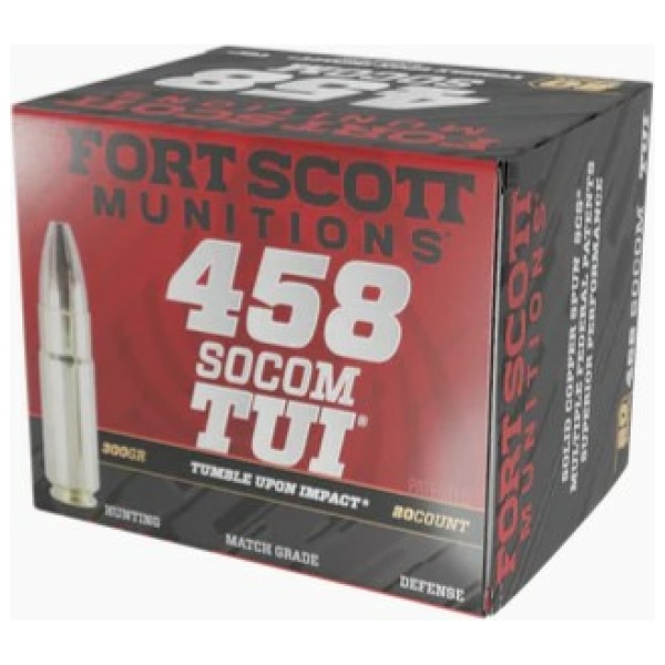 Fort Scott Munitions 458 SOCOM Rifle Ammo - 300gr | 20rd Box