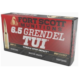 Fort Scott Munitions 6.5 Grendel Rifle Ammo - 123gr | 20rd Box