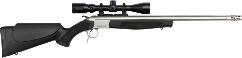 CVA SCOUT TD 450 BUSHMASTER - 25" W/BRAKE 3-9X40 SS/BLK SYN - Image 2