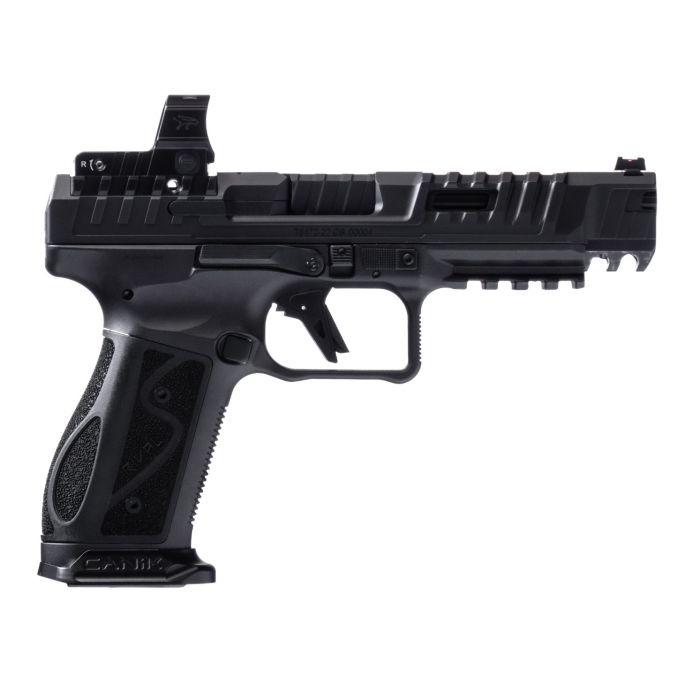 CANIK SFx RIVAL-S Pistol - Black | 9mm | 5" Barrel | 2 - 18rd Mag | MeCanik MO2 Optic | Steel Frame