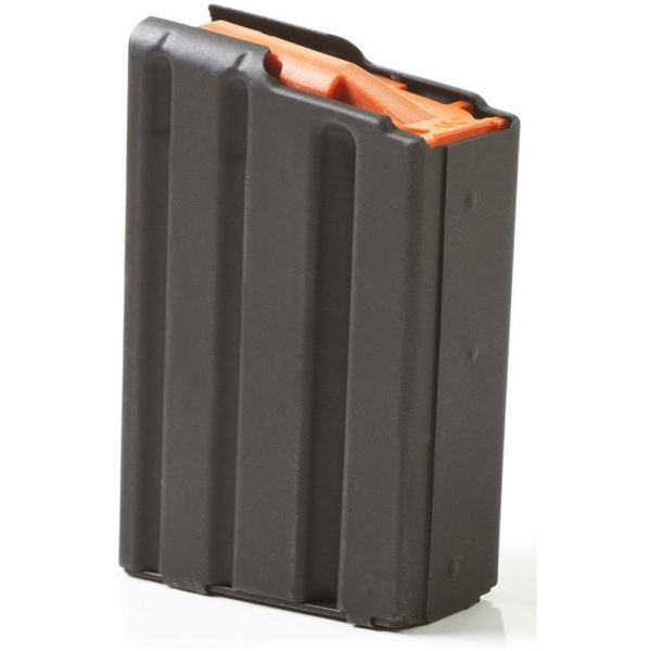 ASC AR Family Rifle Magazine Orange Follower .223 Remington Black Aluminum 10/rd