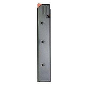 ASC AR Family Rifle Magazine Orange Follower Black Stainless Steel 9mm Luger 20/rd