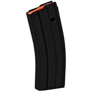 ASC AR Family Rifle Magazine Orange Follower .223 Remington Black Aluminum 30/rd