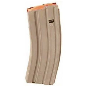 ASC AR Family Rifle Magazine Orange Follower Dark Earth Stainless Steel .223 Remington 30/rd