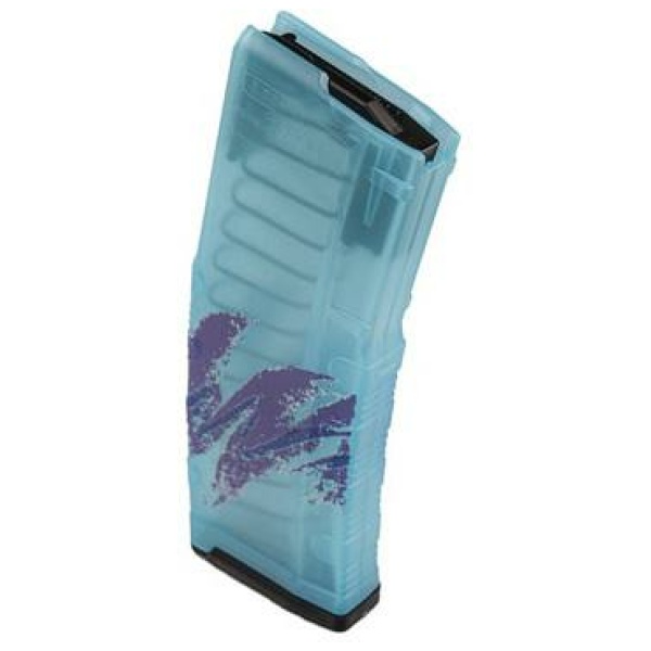 Amend2 AR-15 Mod C Teal Printed Jazz Rifle Magazine 5.56mm/.223 Rem 30/rd