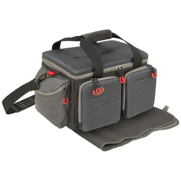 Allen Competitor Premium Molded Lockable Range Bag with Fold Up Gun Mat Grey