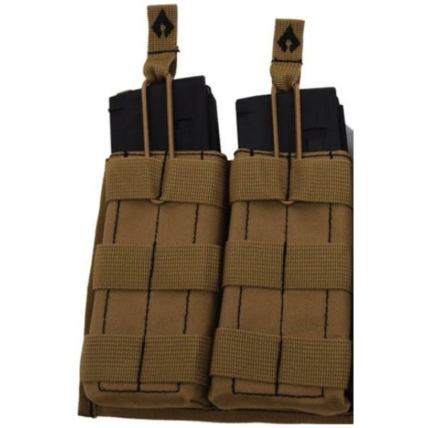 Advance Warrior Solutions Open Top Double Mag Pouch Tan
