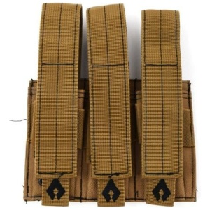 Advance Warrior Solutions Pistol Triple Mag Pouch Tan