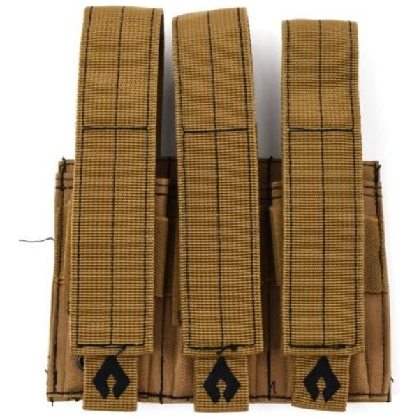 Advance Warrior Solutions Pistol Triple Mag Pouch Tan