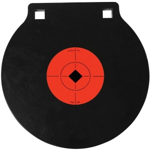 Birchwood Casey World of Targets Double Hole AR500 Gong 10" 3/8" Thick