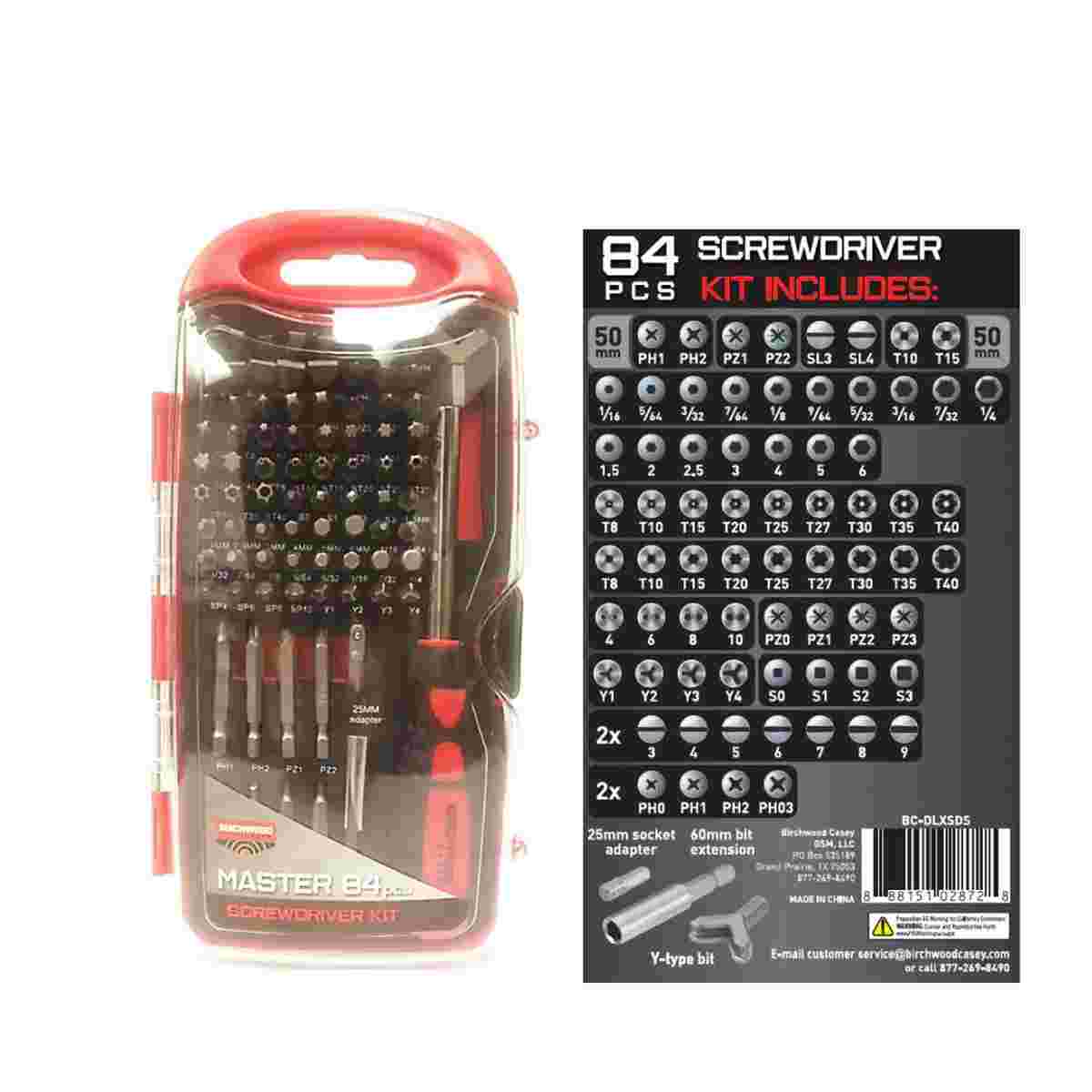 Birchwood Casey Master Screwdriver Set   84 pc kit
