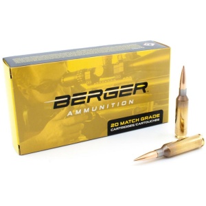 Berger Target Rifle Ammunition 6mm Creedmoor 109 gr LRHT 2940 fps 20/ct