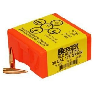 Berger Match Grade Hunting Bullets .30 cal .308" 175 gr VLD HUNTER 100/box