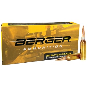 Berger Hybrid Target Rifle Ammunition 6.5 PRC 153.5gr OTM 2930 fps 20/ct
