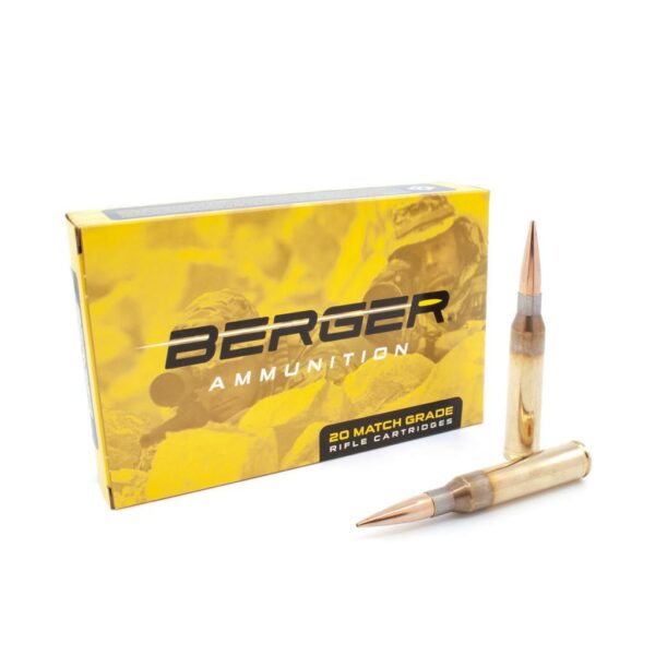 Berger Hybrid Match Grade Handgun Ammunition 338 Lapua Magnum 300gr OTM Tactical Ammunition 20/rds