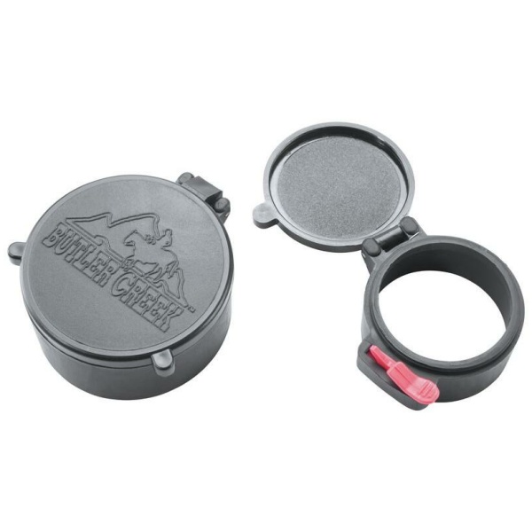 Butler Creek Element Flip-Open Scope Cap Eye Piece Size 02 - Black (Clam)