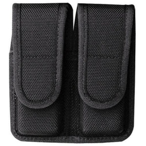 Bianchi Model 7302H AccuMold Double Magazine Pouch Colt Government .380 Hook and Loop Black