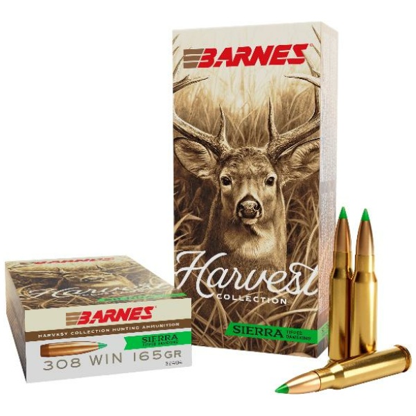 Barnes Harvest Sierra Tipped GameKing Ammunition .308 Win 165gr PT 2680 fps 20/ct