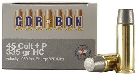 COR-BON Handgun Ammunition .45 Colt 335 gr HC 1050 fps 20/box