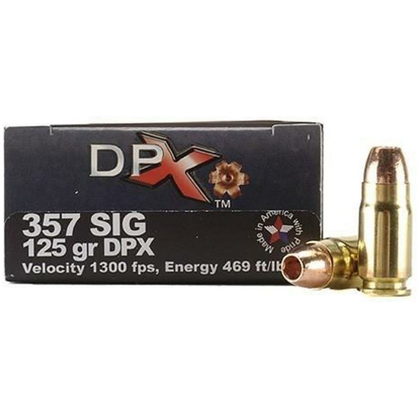 COR-BON Handgun Ammunition .357 SIG 125 gr DPX 1350 fps 20/box