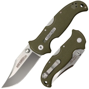 Cold Steel Bush Ranger Lite Rocker Lock Knife  - 3-1/2" Satin Blade OD Green GFN