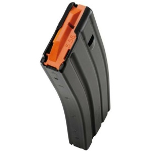 DuraMag 30rd BODY LIMITED TO 10rd 223/5.56 SS Org/Blk magazine