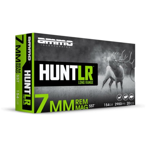 Ammo Inc. Hunt LR SST Rifle Ammunition 7mm Rem Mag 154gr PT 2900 fps 20/ct