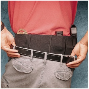 DeSantis 5" Belly Band Extra Large 44" - 50" Black Ambi