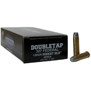 Double Tap Hardcast Solid Handgun Ammunition .327 Fed Mag 120gr WFNGC 1250 fps 20/ct