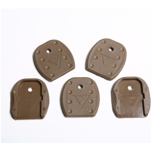 TangoDown Vickers Tactical Magazine Floor Plates for Glock 5pk Tan