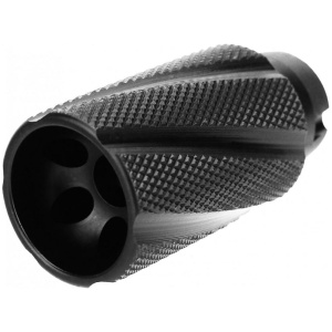 TacFire Knurled Linear Compensator Flash & Concussion Forwarder 7.62x39 14x1 LH Black