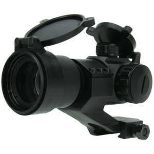 TacFire Red/Green Dot Sight 1x30 Dual Illum. Black with Cantilever Mount
