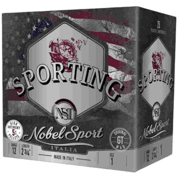 Nobel Sport Due Sporting Shotshells 12 ga 2-3/4 1 oz 1315 fps #7.5 25/ct