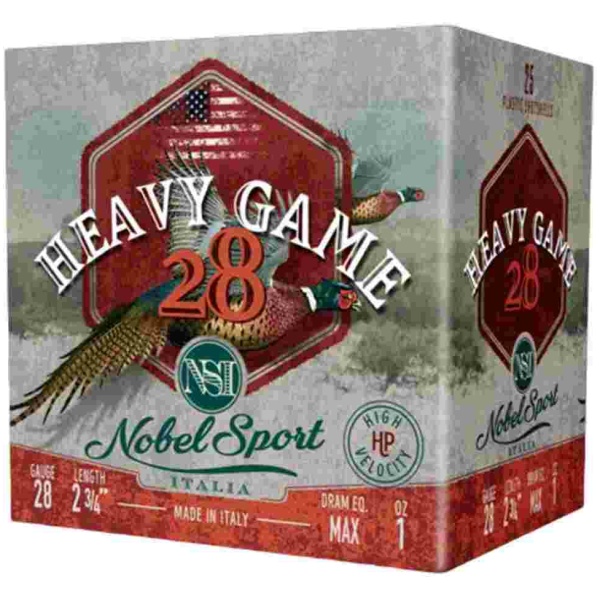 Nobel Sport Heavy Game 28 Shotshells 28 ga 2-3/4" 1 oz 1205 fps #7.5 25/ct
