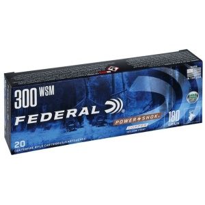 Federal Copper Power-Shok Rifle Ammunition .300 WSM 180 gr CHP 20/ct