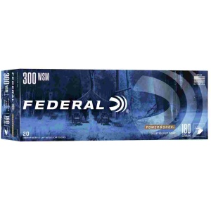 Federal Power-Shok Rifle Ammunition .300 WSM 180 gr SP 2980 fps - 20/ct