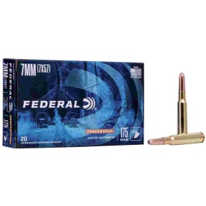 Federal Power-Shok Rifle Ammunition 7mm Mauser 175 gr RNSP 2390 fps - 20/ct