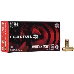 American Eagle Handgun Ammunition .40 S&W 155 gr FMJ 1160 fps 50/ct
