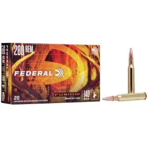 Federal Fusion Rifle Ammunition .280 Rem 140 gr BTSP 2990 fps - 20/ct