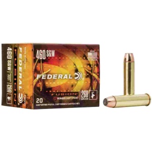 Federal Fusion Handgun Ammunition .460 S&W 260 gr SP  20/ct
