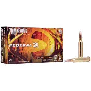 Federal Fusion Rifle Ammunition 7mm Rem Mag 150 gr BTSP 3050 fps - 20/ct