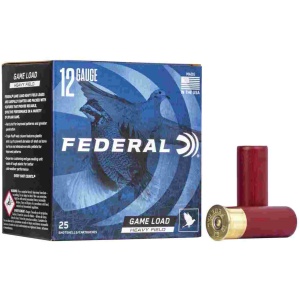 Federal Game-Shok Upland Game - Heavy Field Load - 12ga 2-3/4" 1-1/8oz. #4-Shot 25/Box