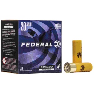 Federal Game-Shok Upland Game Hi Brass Load 20 ga 2 3/4" MAX 1 oz #5  - 25/box