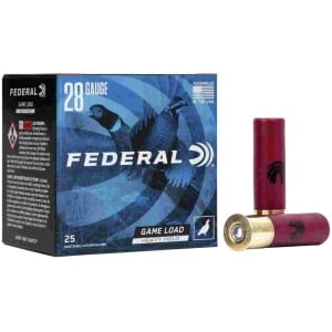 Federal Game-Shok Heavy Field Load Shotshells 28ga  2-3/4" 1 oz #5 1220 fps 25/ct