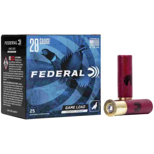 Federal Game-Shok Heavy Field Load Shotshells 28ga  2-3/4" 1 oz #5 1220 fps 25/ct