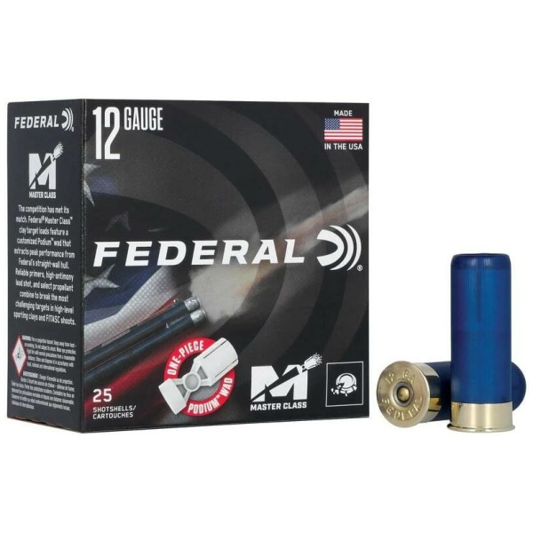 Federal Master Class Shotshells 12ga 2-3/4" 1oz 1300 fps #8 25/ct