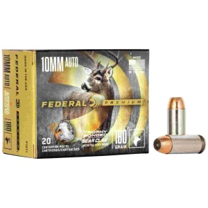 Federal Premium Vital-Shok Handgun Ammunition 10mm Auto 180 gr JSP 1275 fps 20
