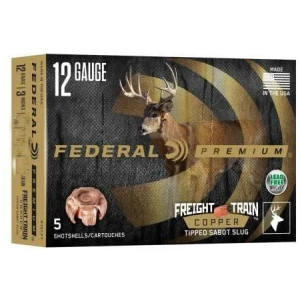 Federal Premium Freight Train Copper 12ga 2-3/4" 300gr Slug 1900 fps 5/ct
